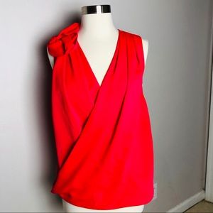 RACHEL Rachel Roy Gorgeous Red Top ! Size Small